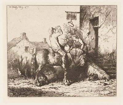 han kapısı by Charles Emile Jacque