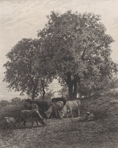 Dinlenme, 1864. by Charles Emile Jacque