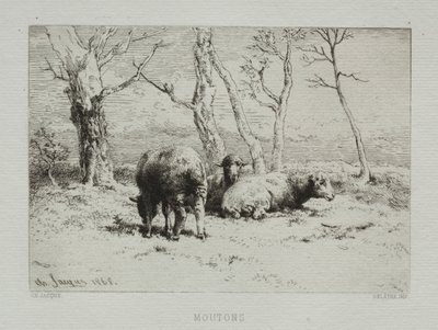 Koyun, 1868. by Charles Emile Jacque