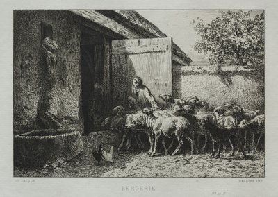 ağıl by Charles Emile Jacque