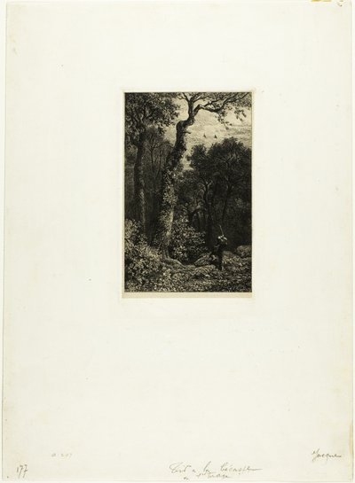 çulluk vurma by Charles Emile Jacque