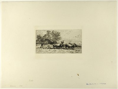 Öküz Takımı by Charles Emile Jacque