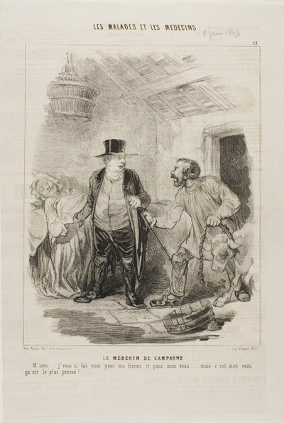 Ülke Doktoru (levha 13) by Charles Emile Jacque