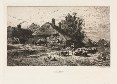 köy by Charles Emile Jacque