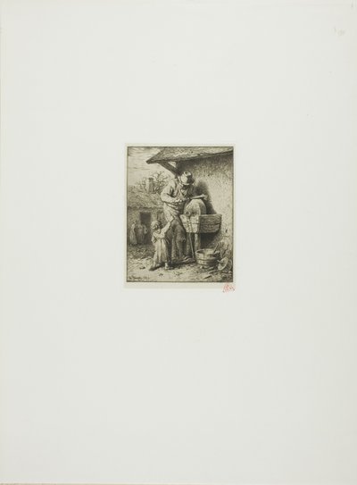 Bıçak Öğütücü by Charles Emile Jacque