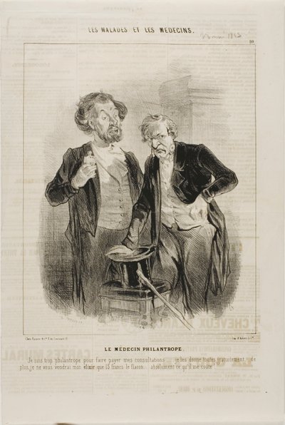 Hayırsever Doktor (plaka 10) by Charles Emile Jacque