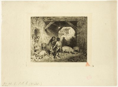 Domuz Katilleri by Charles Emile Jacque