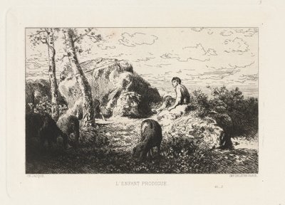 Müsrif Çocuk. by Charles Emile Jacque