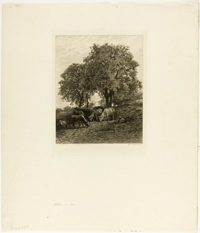 Geri kalan by Charles Emile Jacque