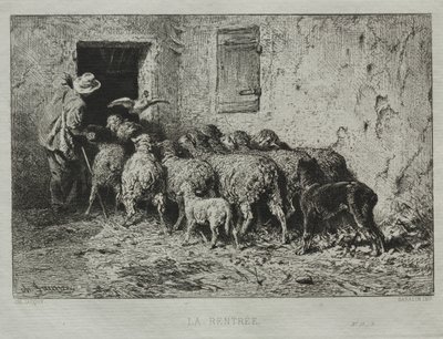 Geri dönüş by Charles Emile Jacque