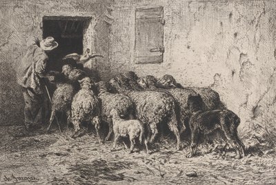 Dönüş, 1864. by Charles Emile Jacque