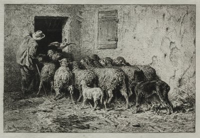 Dönüş, 1864. by Charles Emile Jacque