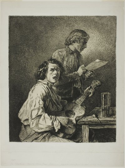 Şarkıcılar by Charles Emile Jacque