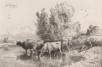Çukur, 1864. by Charles Emile Jacque
