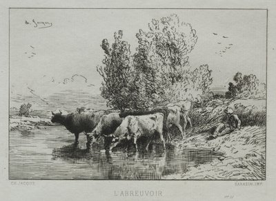Sulama Yeri by Charles Emile Jacque