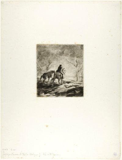 Atlı Gezgin by Charles Emile Jacque