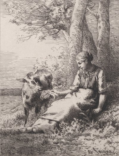 Bir Dostluk, 1867., 1867. by Charles Emile Jacque