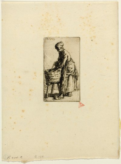 çamaşırcı by Charles Emile Jacque