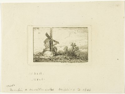 yel değirmeni by Charles Emile Jacque