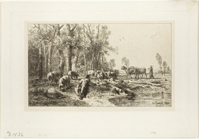 Kış mevsimi by Charles Emile Jacque