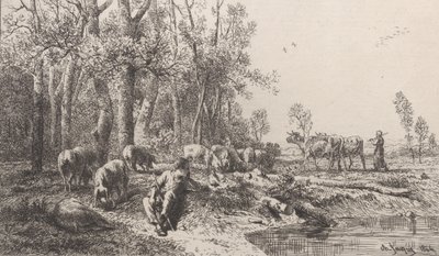 Kış, 1864. by Charles Emile Jacque