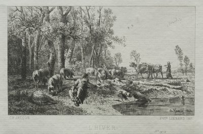 Kış, 1864. by Charles Emile Jacque