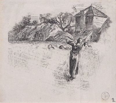 Demet Taşıyan Kadın, yakl. 1853. by Charles Emile Jacque
