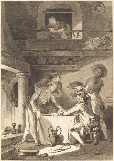 yılan balığı ezmesi by Charles Emmanuel Patas after Jean Honoré Fragonard