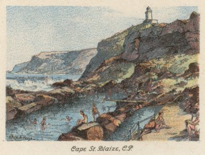 Güney Afrika: Cape St Blaize, CP (renkli lito) by Charles Ernest Peers