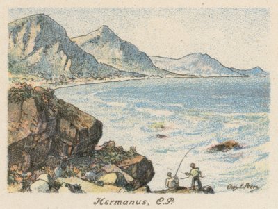 Güney Afrika: Hermanus, CP (renkli lito) by Charles Ernest Peers
