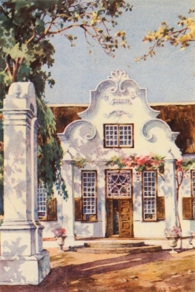 Güney Afrika: "Morning Star," Somerset West (renkli lito) by Charles Ernest Peers