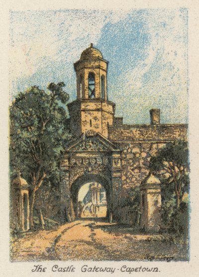 Güney Afrika: Kale Geçidi, Capetown (renkli taş baskı) by Charles Ernest Peers