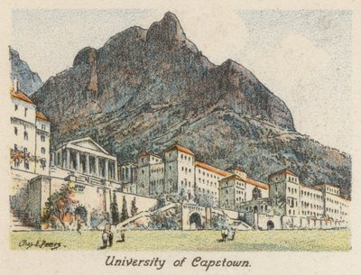 Güney Afrika: Capetown Üniversitesi (renkli taş baskı) by Charles Ernest Peers