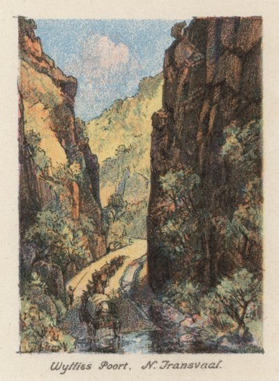 Güney Afrika: Wyllies Poort, N Transvaal (renkli taşbaskı) by Charles Ernest Peers