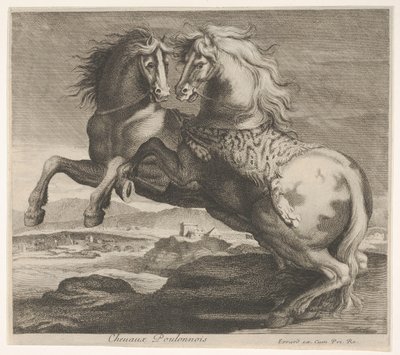 Poulonnais atları. by Charles Errard le fils