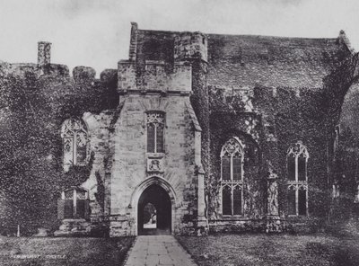 Penshurst Kalesi (s/b fotoğraf) by Charles Essenhigh Corke