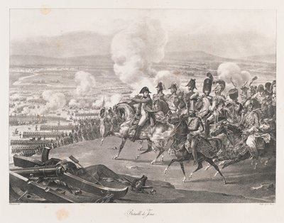 Jena Muharebesi, 19. yüzyılın başlarında (lito) by Charles Etienne Pierre Motte