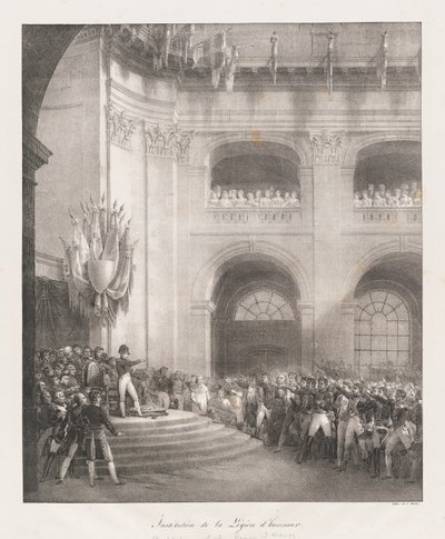 Legion of Honor oluşumu, 19. yüzyılın başlarında yüzyıl (lito) by Charles Etienne Pierre Motte