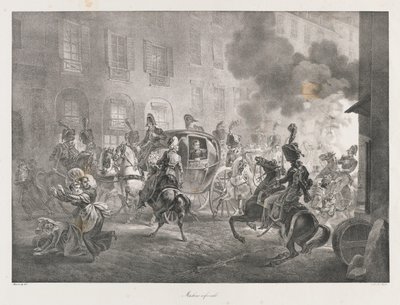 Cehennem Makinesi, 19. yüzyılın başları (lito) by Charles Etienne Pierre Motte