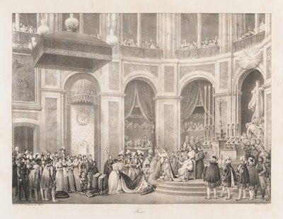 Sacre, 19. yüzyılın başlarında (lito) by Charles Etienne Pierre Motte