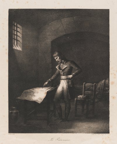 Mahkum, 19. yüzyılın başları (lito) by Charles Etienne Pierre Motte