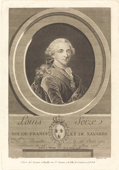 Louis XVI, Fransa Kralı by Charles Eugene Duponchel