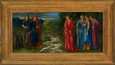 Helga ve Gunnlaug (tuval üzerine yağlı boya) by Charles Fairfax Murray