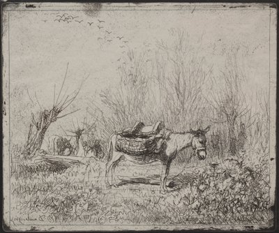 Tarlada Bir Eşek, orijinal izlenim 1862, 1921