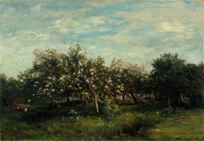 Elma Çiçekleri, 1873. by Charles Francois Daubigny