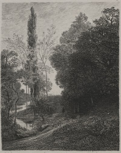 Kuzen Nehri Kıyıları, 1850. by Charles Francois Daubigny