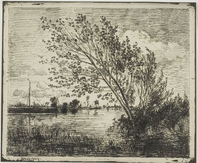 Kızılağaç Kümesi by Charles Francois Daubigny