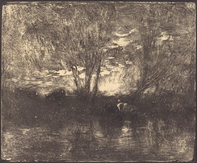 Sulama Yerinde İnekler by Charles Francois Daubigny