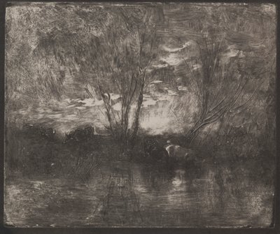 Sulama Yerinde İnekler by Charles Francois Daubigny