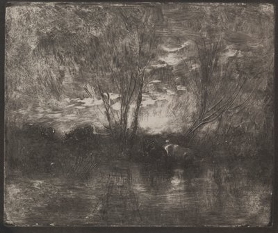 Sulama Yerinde İnekler, orijinal izlenim 1862, 1921